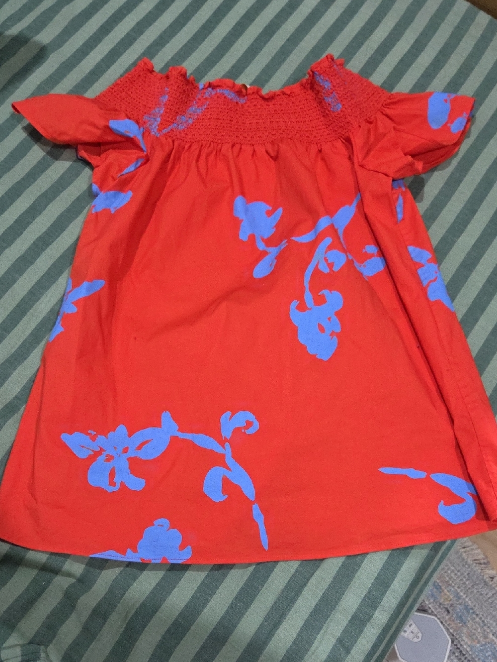 Tory BURCH red Off-Shoulder Top